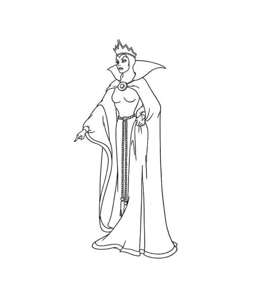 Королева на троне раскраска