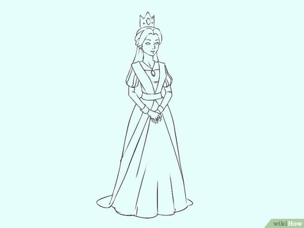 Снежная Королева для срисовки