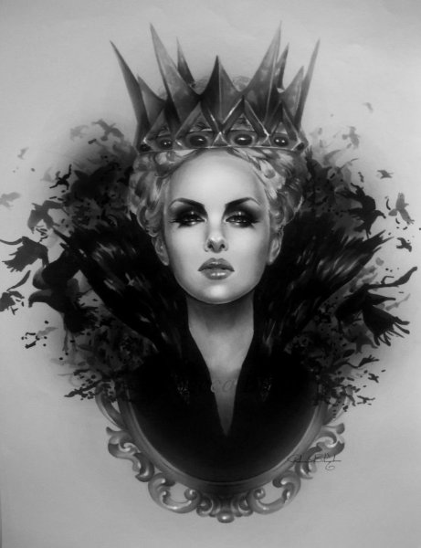 Снежная Королева карандашом