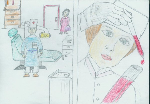 Раскраска профессия парикмахер