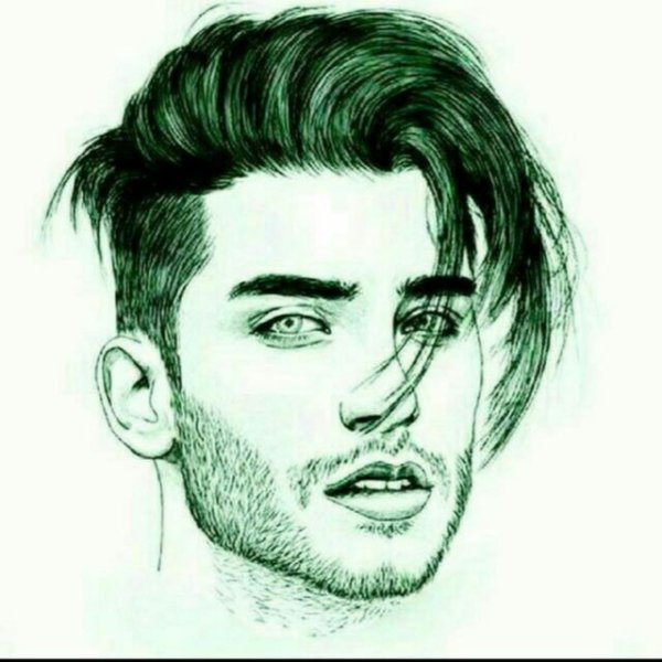 Эскизы причесок мужских