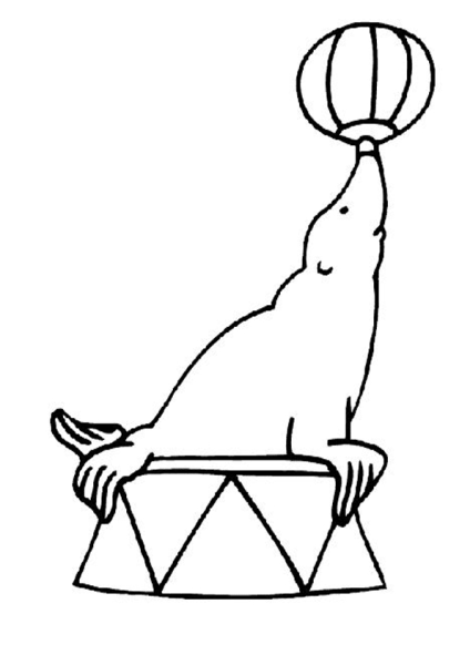 Раскраски цирк для детей шатер
