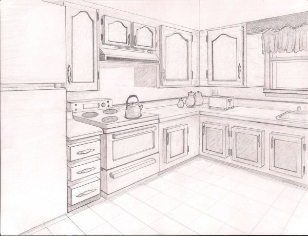 Корпусная мебель скетч