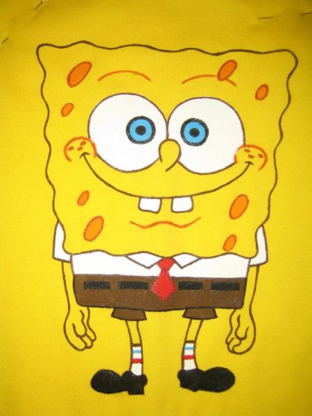 Губка Боб карандашом для срисовки