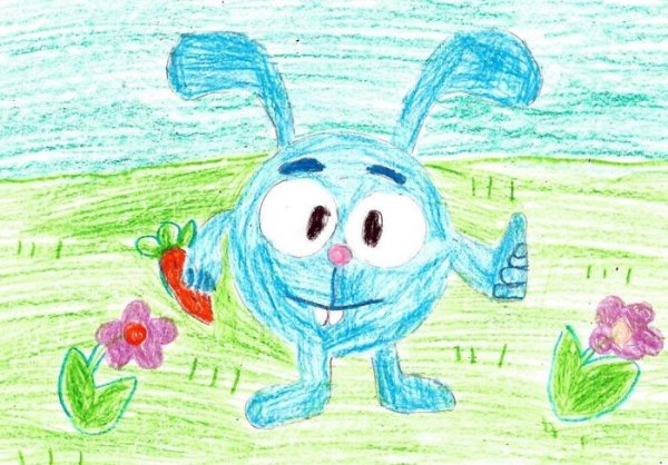 Детские рисунки Смешарики