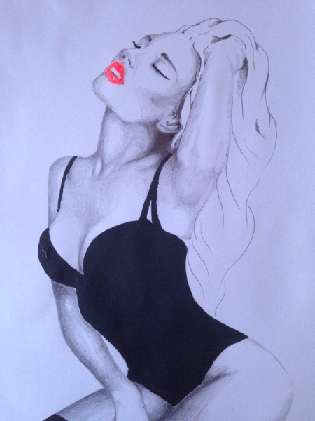 Рисунки карандашом голые