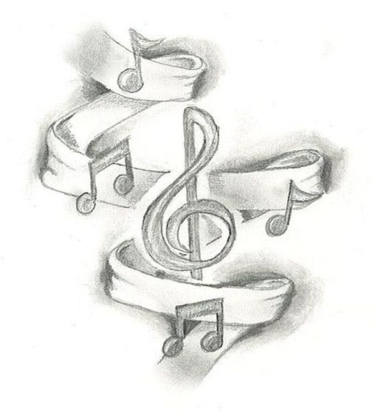 Нотный стан арт