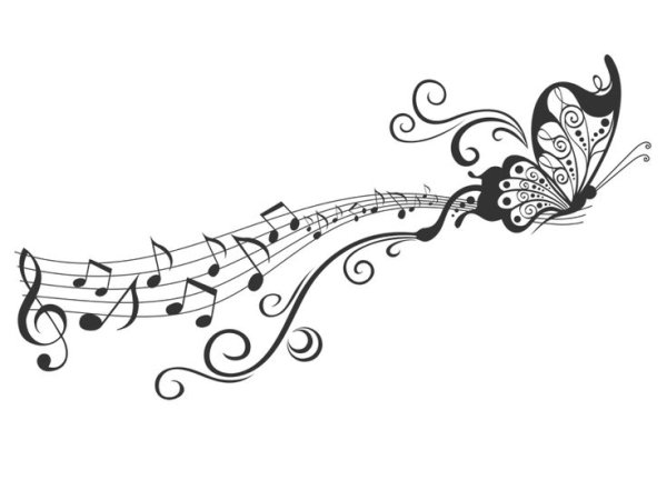 Ноты трафарет