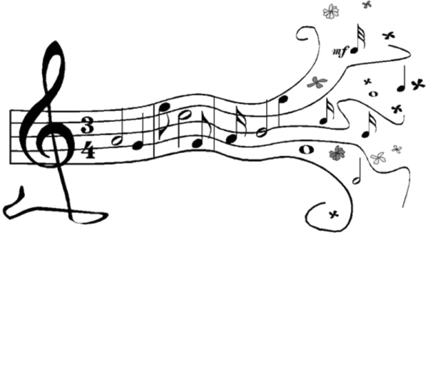 Нотки графический рисунок