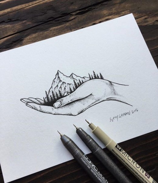 Необычные рисунки карандашом