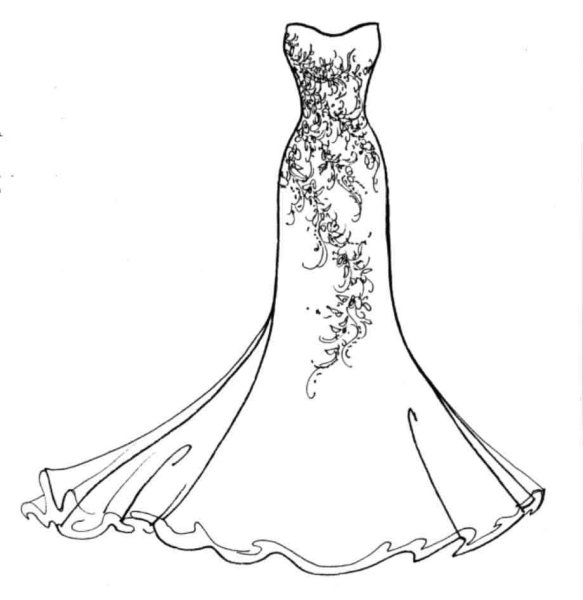 Платья для срисовки