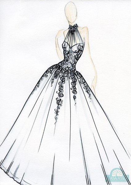 Наброски платьев