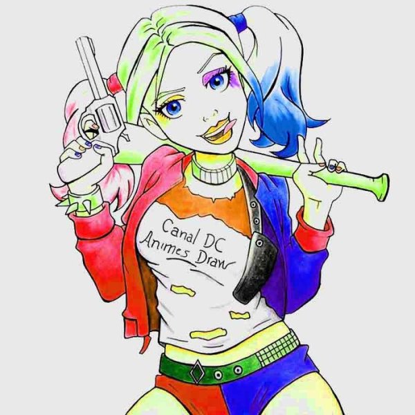 Харли Квинн для срисовки