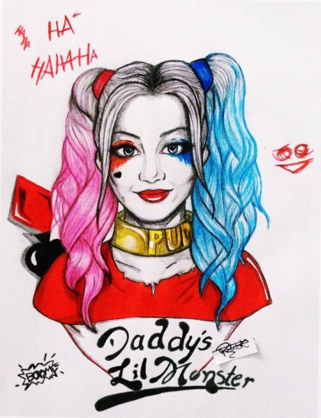 Harley Quinn для срисовки