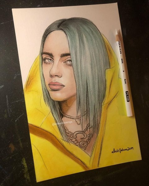 Портрет Билли Айлиш