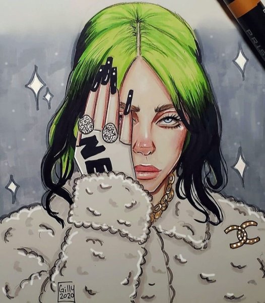 Билли Айлиш арт