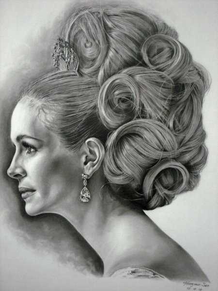 Прически карандашом