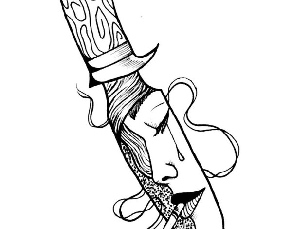 Кинжал карандашом