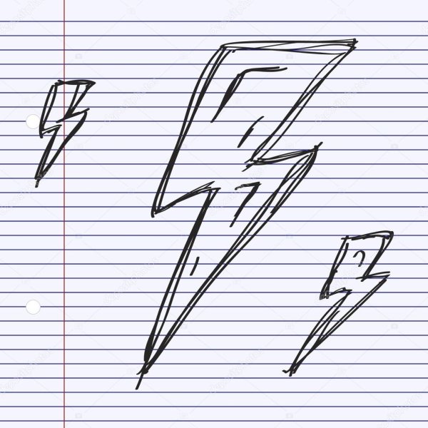 Молния раскраска