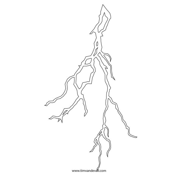 Молния набросок