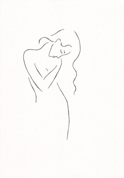 Силуэт женского тела