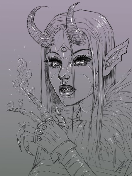 Девочка демон легко