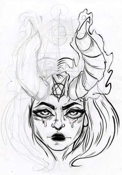 Демонесса эскиз