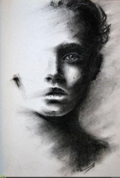 Портрет углем