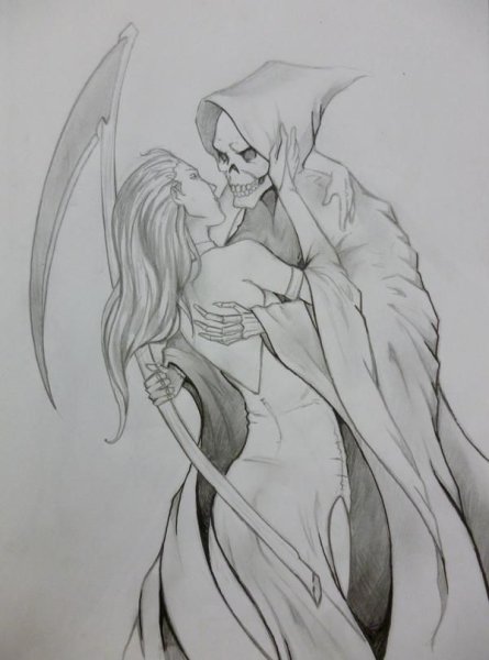 Рисунки карандашом смерть