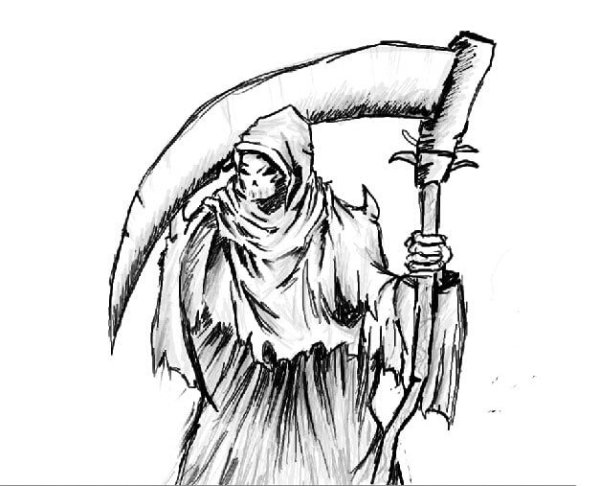 Рисунки для срисовки смерть
