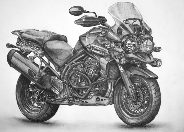 Рисунок мотоцикла Yamaha r1