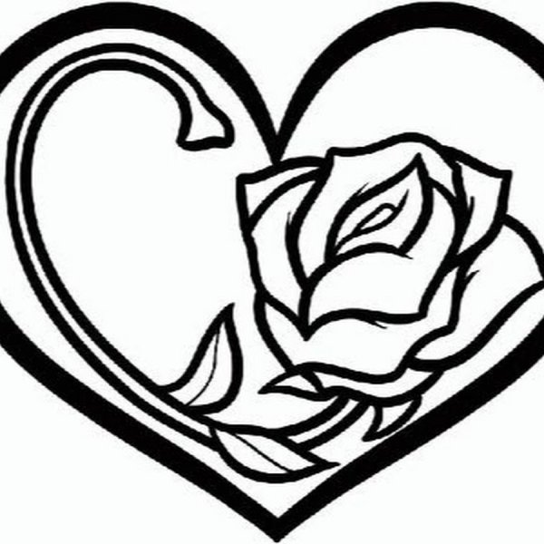 Сердце карандашом