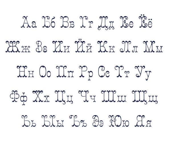 Красивые буквы карандашом