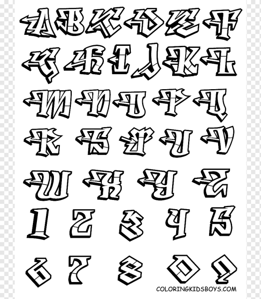 Граффити шрифты