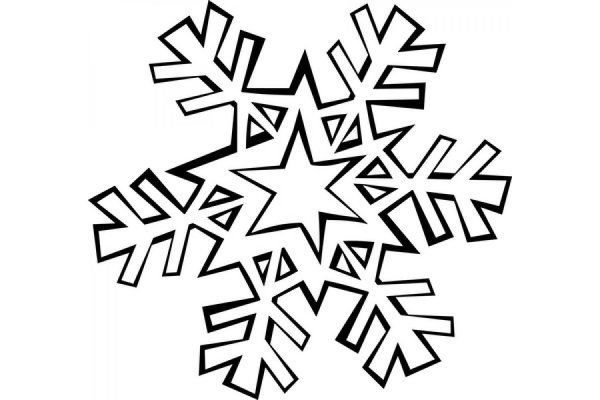 Снежинки на окна раскраска