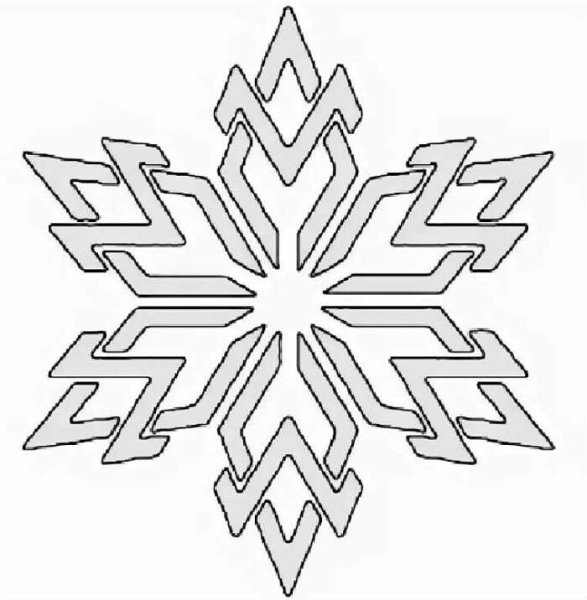 Трафарет «снежинки»