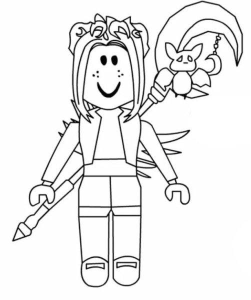 Раскраска РОБЛОКС для девочек