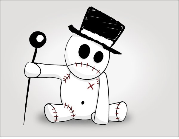 Кукла вуду нарисовать