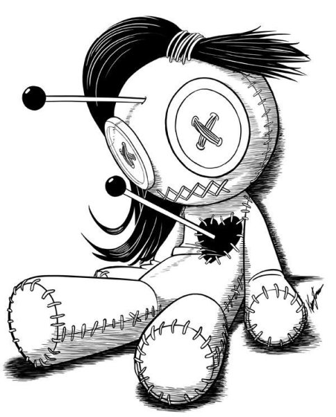 Мишка вуду рисунок