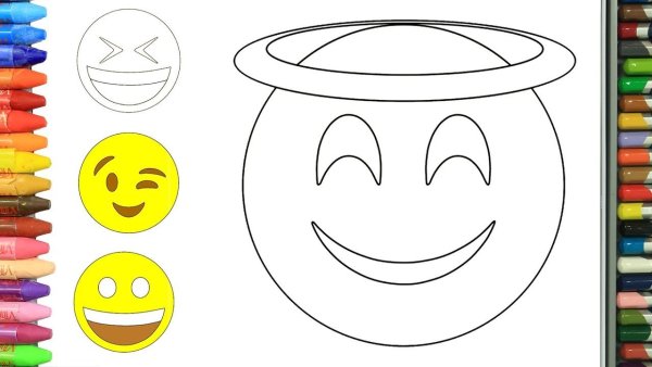 Поэтапное рисование смайликов
