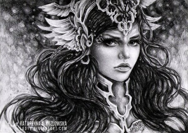 Рисунки фантастических людей карандашом