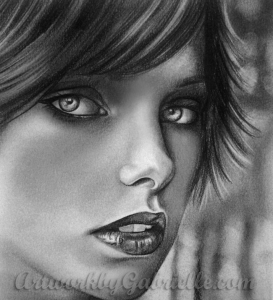 Элис Каллен карандашом