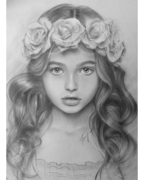 Малыш рисунок карандашом