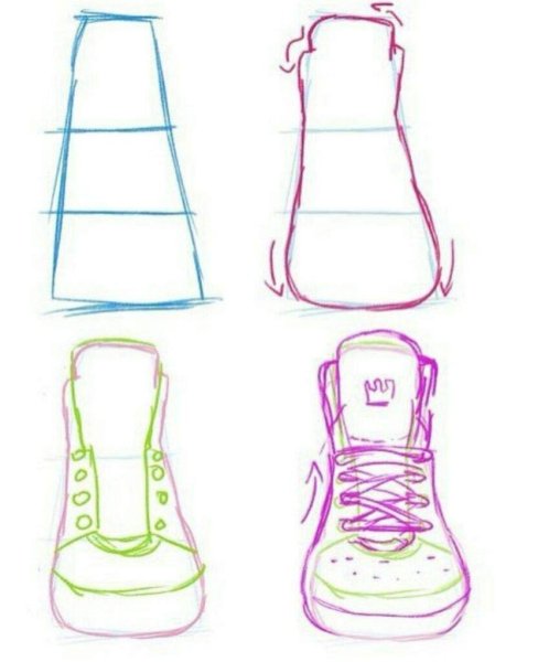 Идеи для рисования обуви