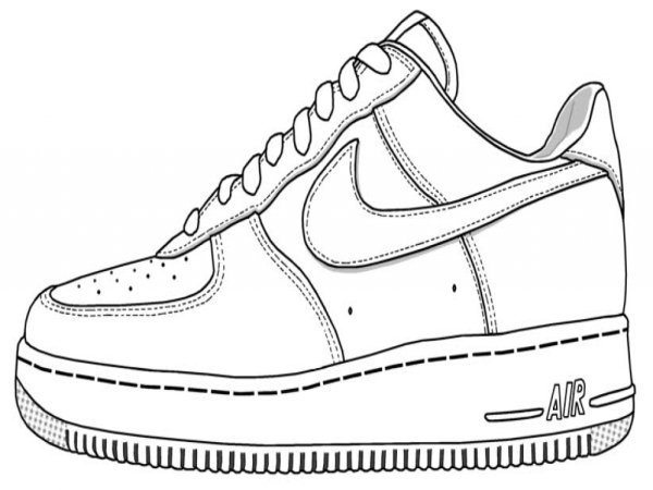 Nike Air Force 1 чертеж