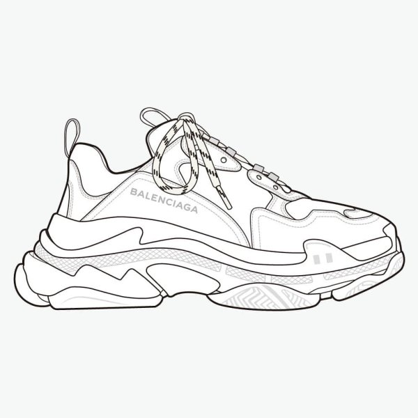 Скетч Баленсиага обувь