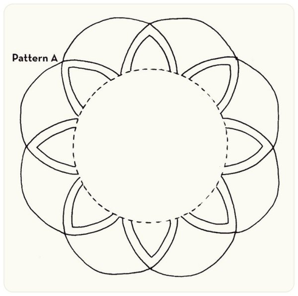 Кружевная салфетка трафарет для рисования