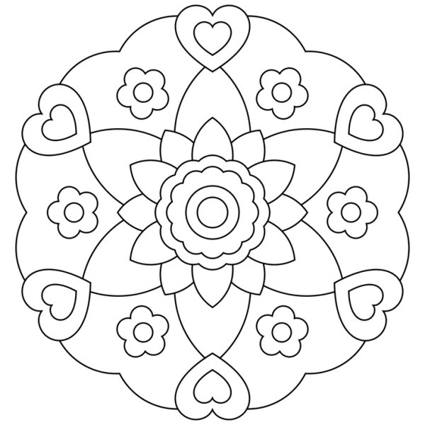 Мандала для дошкольников