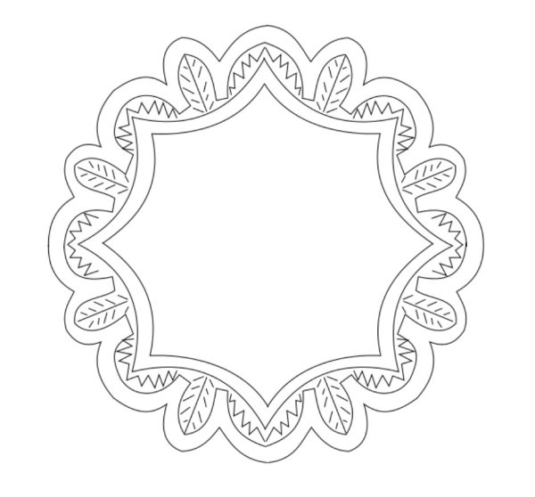 Шаблон салфетки