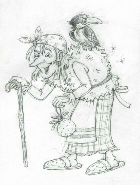 Маша из мультика Маша и медведь рисунок